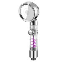 Pommeau de Douche Moderne Écologique à 3 Modes Haute Pression avec Filtre ABS et Bouton d'Arrêt