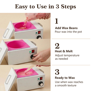 เครื่องอุ่นแว็<span class=keywords><strong>ก</strong></span>ซ์ขนาดใหญ่ 2.5 ลิตร สำหรับมืออาชีพ ความจุ 2500 มล. ใช้สำหรับกำจัดขน - Product Image 4