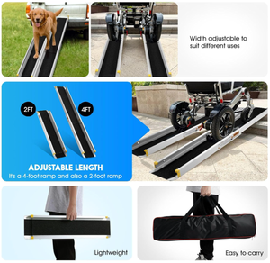 <span class=keywords><strong>Rampas</strong></span> <span class=keywords><strong>para</strong></span> sillas de ruedas Instalación ligera de aluminio Rampa de carga portátil de acero libre <span class=keywords><strong>para</strong></span> ancianos - Product Image 3