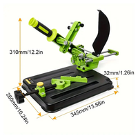 Meuleuse d'angle portative avec support universel fixe, machine à polir modifiée pour scie à table de découpe, multifonctionnelle de bureau