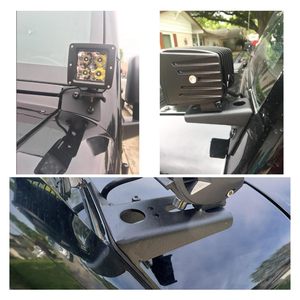 Staffa del cofano della staffa del parasole del parabrezza staffe di montaggio della cerniera compatibili per 2007-2018 Jee p W rangle r JK. - Product Image 5