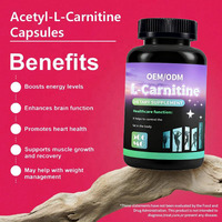 Capsules de L-Carnitine 500 mg pour femmes, adaptées aux végétariennes, pour le contrôle du poids, le soutien diabétique, complément alimentaire naturel