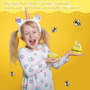 Cajas de regalo de <span class=keywords><strong>colmena</strong></span> de papel de caramelo de abeja, Cajas de Regalo de papel amarillo, decoración de fiesta de abeja, cajas de recuerdo de fiesta de cumpleaños para Baby Shower - Product Image 4