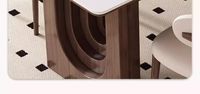 Nouvelle table à manger en frêne massif de style français vintage avec chaises de salle à manger rectangulaires de style vintage pour la maison