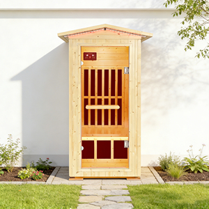 Sauna de vapor seco de madera maciza de hemlock de 1.5KW para exteriores, ODM OEM, de fábrica estadounidense, en oferta. - Product Image 2