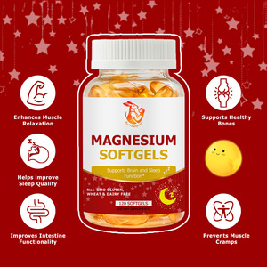 Private Label Magnesium Softgels with Calcium Magnesium Food Grade 120 Count to Supports Brain and Sleep Function Herbal Softgel - Product Image 3