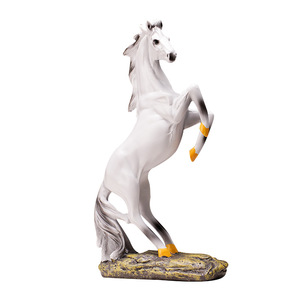 งานประดับตกแต่งม้าเรซิ่นศิลปะลึกลับ ของตกแต่งตามหลักฮวงจุ้ย ของขวัญสำหรับโต๊ะทำงาน งานฝีมือ - Product Image 5