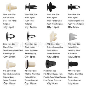 HE11 146Pcs <b>Car</b> Plastic Fasteners <b>Clips</b> Assortment Kit For Toyota Mitsubishi Repair Replacement - Product Image 3