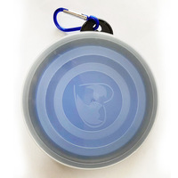 Bol pliable pour animaux de compagnie avec logo et couleurs personnalisables, bol d'alimentation léger et pliable pour chien, idéal pour les promenades et les voyages