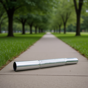 Canne pliante sans rosette L.300 Diam. 26 Aides à la marche en tube plastique - Product Image 2