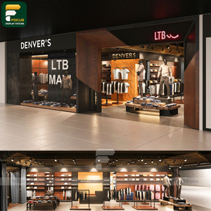 ชั้นวางเสื้อผ้าแบบแผงกริด ระบบจัดเก็บเสื้อผ้าแบบโมดูลาร์ อุปกรณ์ตกแต่งร้านค้าเสื้อผ้าปลีก - Product Image 6