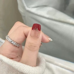 <span class=keywords><strong>Uñas</strong></span> Postizas Hechas a Mano, Cortas y Cuadradas, con Diseño <span class=keywords><strong>de</strong></span> Hello Kitty, Cerezas y Estrellas, <span class=keywords><strong>Uñas</strong></span> Acrílicas Lindas para Niñas - Product Image 3
