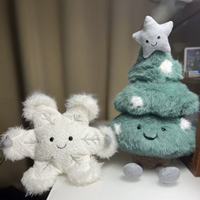 Vente chaude gelée chat mignon flocon de neige coton peluche jouet hiver nouveauté unisexe cadeau pour les enfants les anniversaires et noël