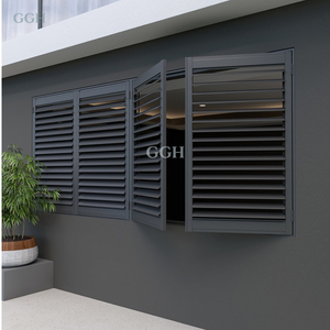 Volets roulants horizontaux modernes en aluminium pour fenêtres, à commande manuelle - Product Image 5