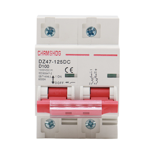 Фотоэлектрический выключатель постоянного тока mcb воздушный выключатель DZ47-125DC 2P125A протектор батареи 500V 1000V Solar - Product Image 6