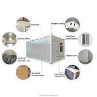 Casa Prefabricada Plegable Tipo Z de 20 Pies, Panel Sándwich Aislado, Resistente al Viento y Nieve, Casa Pequeña para Exteriores, Oficina, Hotel, Personalizable