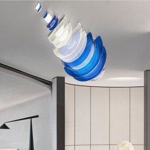 Suspension moderne pour salon et maison Grande suspension en acrylique de luxe pour villa, hôtel, hall, salle de banquet - Product Image 1