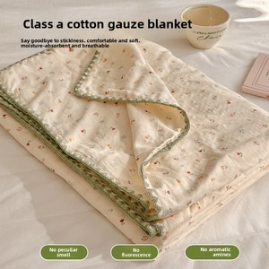 Nouvelle couverture en gaze double couche 100% coton, <span class=keywords><strong>fine</strong></span> et rafraîchissante pour l'été, pour enfants, en pur coton, pour climatisation, motif dessin animé et anime - Product Image 2