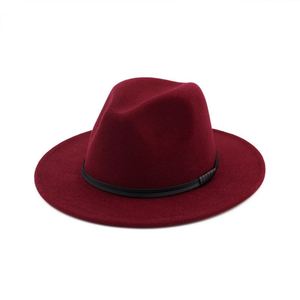 Sombrero Fedora de Lana Clásico para Mujer X3085, Ala Ancha, Estilo Jazz, Ajustable con Hebilla, para Estilos Formales - Product Image 6