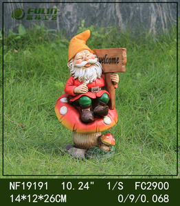 Figura de Gnomo de <span class=keywords><strong>Jardín</strong></span> Divertida Pintada a Mano de 10.2 Pulgadas, Impermeable, y Estatua de Hongo de Resina, Artesanía Decorativa, Bienvenido a su <span class=keywords><strong>Jardín</strong></span> - Product Image 2