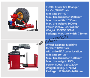 Ensemble équilibreuse de roues et démonte-pneus pour voiture/camion, 14'-42', <span class=keywords><strong>machine</strong></span> de <span class=keywords><strong>montage</strong></span> de pneus de camion, <span class=keywords><strong>machine</strong></span> de <span class=keywords><strong>montage</strong></span> de pneus de camion - Product Image 2
