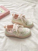 Chaussures de sport décontractées ultra-légères et confortables pour femmes coréennes, à lacets, imprimés animaliers, respirantes et absorbant les chocs