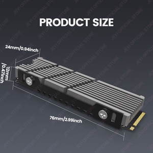 JEYIFactory غرفة تبريد على الوجهين ل <span class=keywords><strong>M</strong></span>.2 SSD NVMe/NGFF محلول حراري لألواح سيليكون PS5/PC-متوفر بالمخزون - Product Image 3