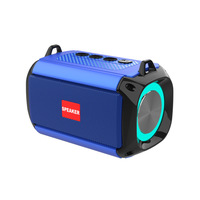   Enceinte portable étanche pour camping avec lumière LED RGB, subwoofer et sangle de transport pour fêtes en extérieur