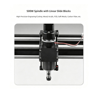 Router CNC Tipo Gantry 4030Pro 2 en 1, Máquina de Grabado Láser de Fibra y Fresado CNC, Husillo de 500W, Compatible con Madera, Acrílico, PCB, Láser de 20W