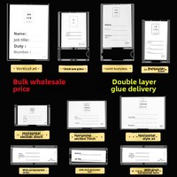 Cadre photo double couche en acrylique haute transparence avec emplacements pour cartes et inserts en papier pour formats A4/A5/A3 – Idéal pour la maison et les fêtes