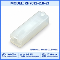 Boîtier de connecteur automobile femelle non étanche 1 broche 2,8 mm pour faisceau de câblage de capteur intérieur, référence 7012-2.8-21