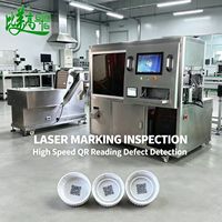Équipement de suivi de la qualité du processus complet avec inspection en ligne des défauts et codage laser continu des bouchons de bouteilles sans intervention humaine, format QR personnalisé