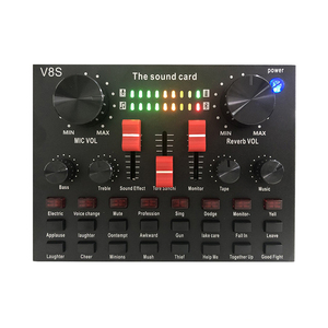 Tarjeta de sonido externa multifunción universal para DJ Phone <span class=keywords><strong>Computer</strong></span> & <span class=keywords><strong>Audio</strong></span> Vibrato Anchor <span class=keywords><strong>Audio</strong></span> Sound Mixer - Product Image 1