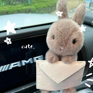 Peluche Lapin Personnalisée en Velours avec Enveloppe, <span class=keywords><strong>Jouet</strong></span> Anti-Stress en Coton PP, Cadeau Adorable <span class=keywords><strong>pour</strong></span> Bébés de 0 à 24 Mois - Product Image 2