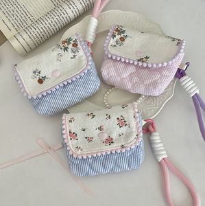 Hot Selling Kleine Blumen Anti-Drop Anti-Knock Aufbewahrung tasche Mini Pure Cotton Tragbare CC Kamera tasche Travel Flower Coin Geldbörse - Product Image 3