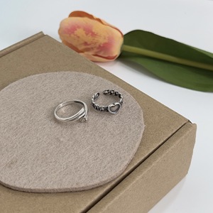 S925 Sterling Silver Heart <b>Ring</b> Twisted Design Unisex Everyday Wear Fine Jewelry - Product Image 3