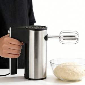 Batteur Électrique Manuel au <span class=keywords><strong>Meilleur</strong></span> Prix avec Base de Rangement, Fouets à Œufs, Crochets Pétrisseurs, Fouets Métalliques – Appareil Électroménager - Product Image 5