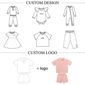 Set di abbigliamento personalizzato per bambini tuta tinta unita in vita elastica set di abbigliamento per neonati con Zip corta felpa con cappuccio da ragazza e da ragazzo - Product Image 3