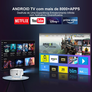 Projecteur Salange, best-seller, projecteur extérieur natif 1080p, <span class=keywords><strong>mini</strong></span> Android 13, home cinéma, vidéo beam, projecteur intelligent, projecteur LCD Bluetooth - Product Image 4
