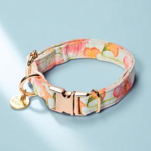 Collar para Perro Ajustable, Elegante, Moderno, de Lujo, Duradero, Personalizado con Patrón Impreso, de Algodón Suave, Cómodo para Mascotas, Talla S - Product Image 1