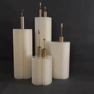 Nouveaux accessoires de mariage, chemins de route, Table à Dessert <span class=keywords><strong>Origami</strong></span>, colonnes pliantes en papier, colonnes romaines, décoration de fête de mariage - Product Image 2
