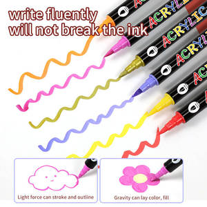 Livraison rapide Cheep Couleurs Acrylique Marqueurs Stylo Cadeau Ensemble Art <span class=keywords><strong>Double</strong></span> Marqueurs Stylo <span class=keywords><strong>Double</strong></span> Extrémité Art <span class=keywords><strong>Double</strong></span> Conseils Acrylique Marqueur - Product Image 5