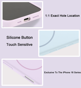 Coque de téléphone en silicone <span class=keywords><strong>liquide</strong></span> anti-traces de doigts pour 15/16 Pro Max - Étanche, antichoc, magnétique et compatible avec la charge sans fil - Product Image 2