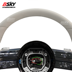 Volant en cuir beige Dragonfly adapté aux <span class=keywords><strong>Mercedes</strong></span> Benz AMG GLC X253 C253 GLS W204 W223 Classe A B C E G R S V - Product Image 4