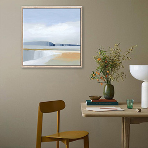 Stampa su Tela Incorniciata con Paesaggio Astratto Moderno, Arte Murale in Tonalità Calde per Decorazione di Ville e Strutture Ricettive - Product Image 4