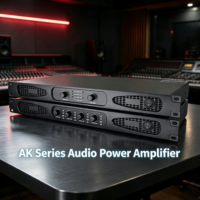 Commercial Audio 1U Digital Power Amplifier Rack Mount Pro Audio Amp for Entertainment Park Event Live Sound System