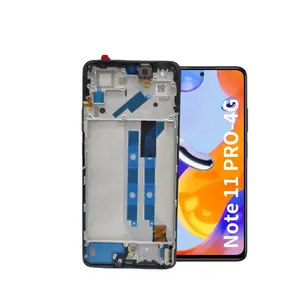 Original Assembly LCD Service Pack Note11Pro for Xiaomi Redmi Note11 Pro 4G Mobile Phone Repaired Parts LCD with frame housing