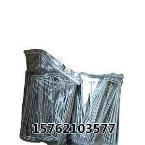 U Shaped Garden <b>Stakes</b> Galvanized Steel Wire <b>Ground</b> Nails 2.2mm <b>For</b> Weed Control Fabric Fixing - Product Image 5