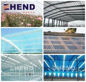 Lastre Ondulate per Coperture in <span class=keywords><strong>FRP</strong></span>/Materiale per Tetti in <span class=keywords><strong>FRP</strong></span>/Pannelli Ondulati Trasparenti per Tetti Skylite in Fibra di Vetro <span class=keywords><strong>FRP</strong></span> - Product Image 6