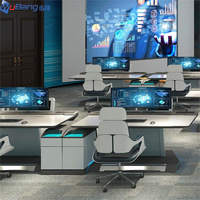 Conception ergonomique Console d'opérateur Bureau de sécurité Salle de contrôle Console Table Mobilier